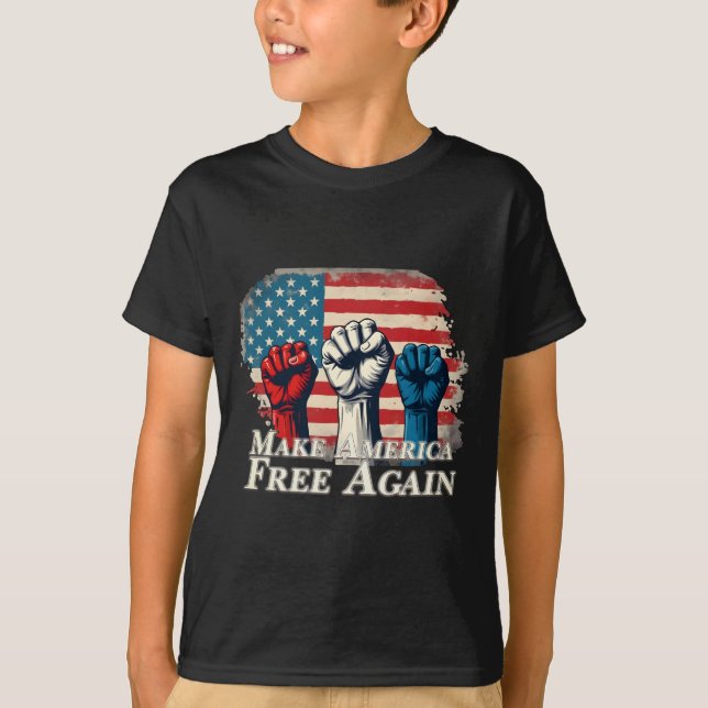 T-shirt Rendre l'Amérique libre à nouveau (Devant)