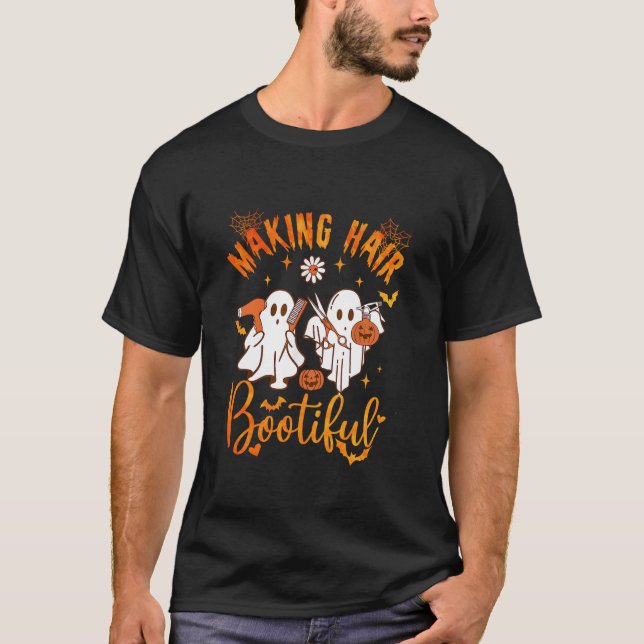 T-shirt Rendre les cheveux botieux amusant Fantôme Fantôme (Devant)