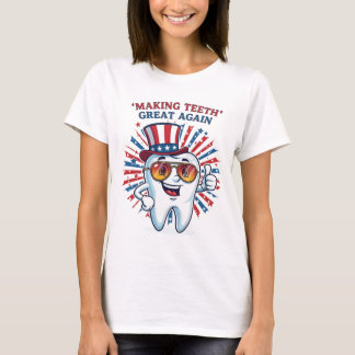 T-shirt Rendre les dents plus grandes 4 juillet Amérique U