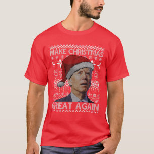 T-shirt Rendre Noël grand à nouveau Anti Biden Noël lai