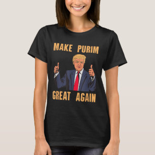 T-shirt Rendre Purim super encore drôle Costume Trump Hébr