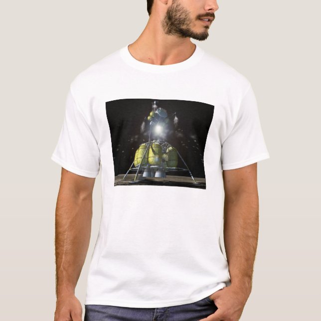 T-shirt Rendu d'artiste d'un nouveau vaisseau spatial à la (Devant)