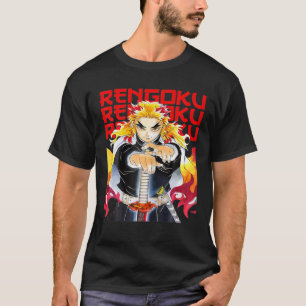T-shirt Rengoku Drôle Oeuvre Artistique Pour Hommes Femme