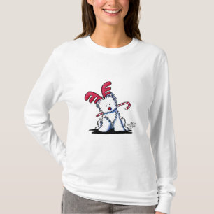 T-shirt Renne de chien de KiniArt Westie