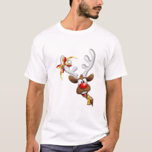 T-shirt Renne drôle de Noël