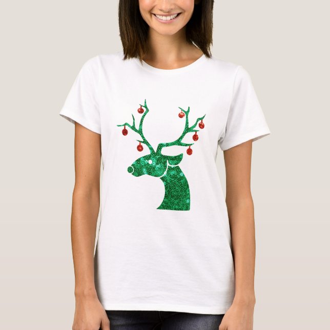 T-shirt rennes de noël (Devant)
