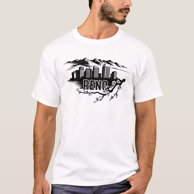 T-shirt Reno City Nevada USA (Devant)