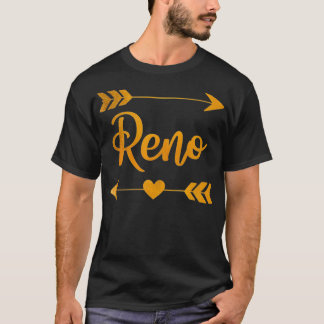 T-shirt RENO NV NEVADA Fundy City Accueil Racines USA Femm