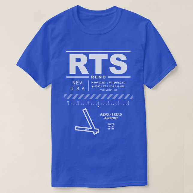 T-shirt Reno Stead Airport RTS (Design devant)