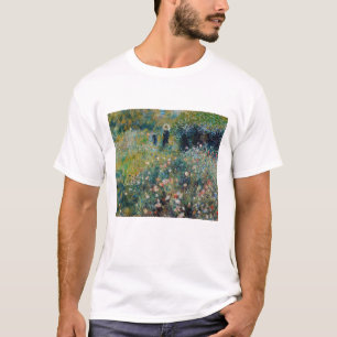 T-shirt Renoir - Femme avec un parasol dans un jardin