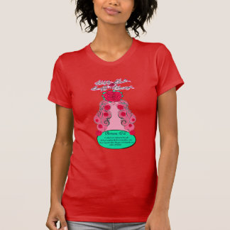 T-shirt Renouvelez votre esprit - Rose blusant