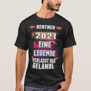 T-shirt Rentner Legende Ruhestand Mitarbeiter Pension