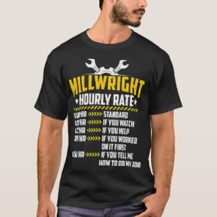 T-shirt Rep Machine Machiniste Drôle Taux Horaire De Millw
