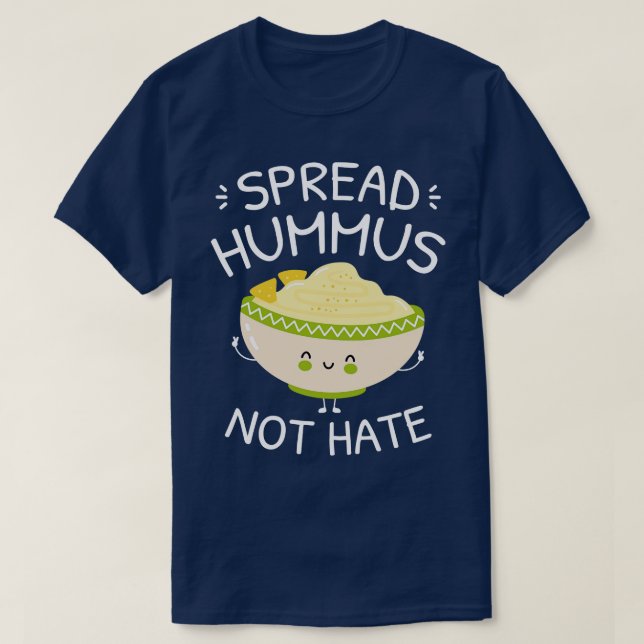 T-shirt Répandre Le Hummus Pas La Haine (Design devant)