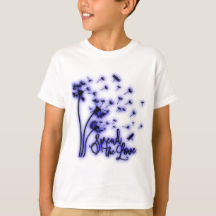 T-shirt Répandre Les Dandelions Amoureux et les libellules