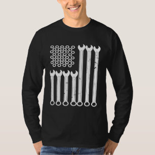 T-shirt Réparateur de Boulon à Clé Drapeau Usa Patriotique