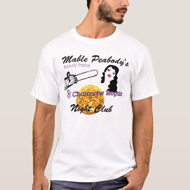 T-shirt Réparation de salon et de tronçonneuse de beauté (Devant)
