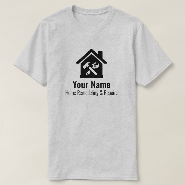 T-shirt Réparations personnalisables de maisons de bricola (Design devant)
