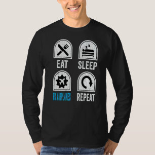 T-shirt Réparer le sommeil Aéronefs Répéter l'appareil Méc
