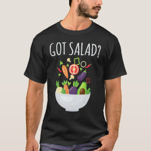 T-shirt Repas Sains Ont Salade Bol Nourriture Fraîche Amus
