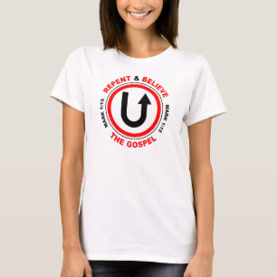 T-shirt Repentez et croyez l'Évangile : Jésus foi chrétien