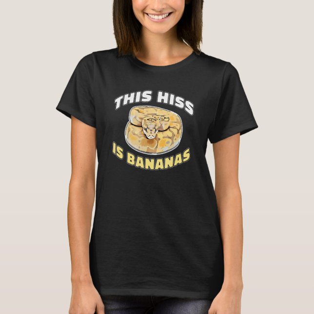 T-shirt Repérage Ce Baiser Est Bananas Ball Python (Devant)