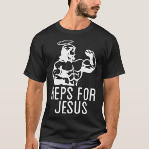 T-shirt Repères Pour Jésus Noir Musculaire Gros Jésus Asce