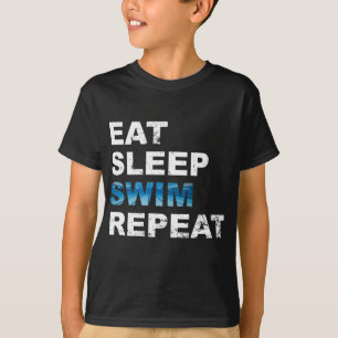 T-shirt Répéter la baignade du sommeil - Un cadeau amusant