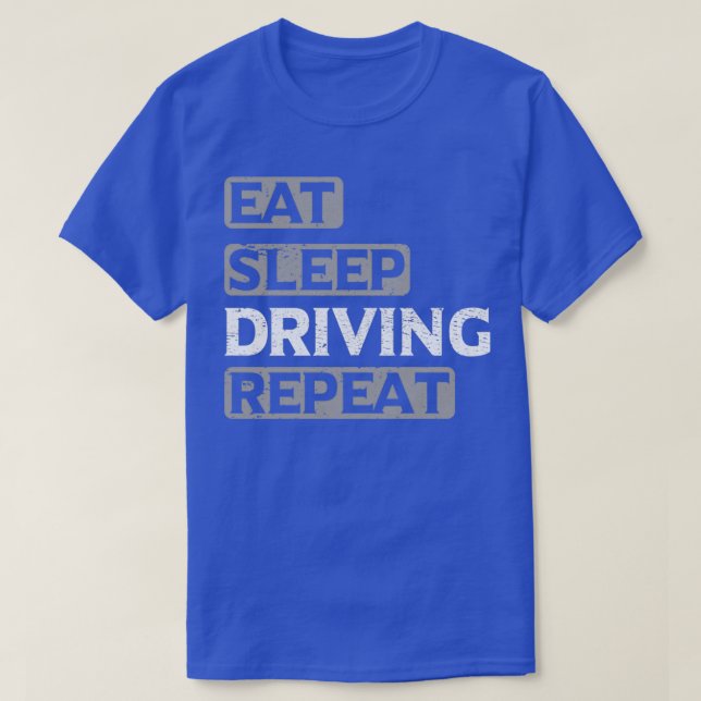 T-shirt Répéter la conduite du sommeil (Design devant)