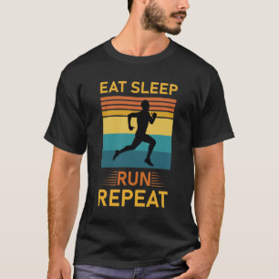T-shirt Répéter la course de sommeil - Marathon Runner, co