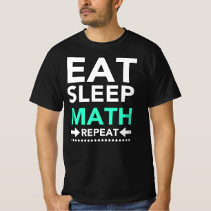 T-shirt Répéter la mathématiques du sommeil