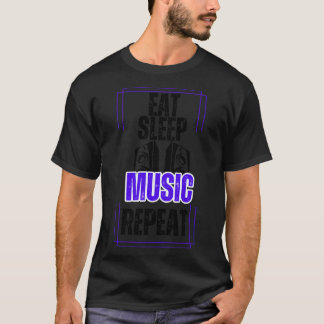 T-shirt Répéter la musique du sommeil