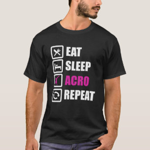 T-shirt Répéter l'acro du sommeil pour la gymnastique