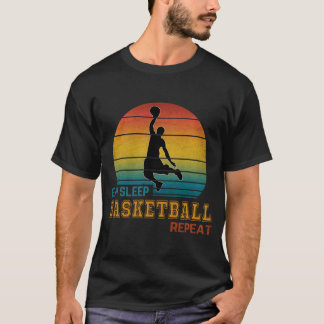 T-shirt Répéter le basketball du sommeil