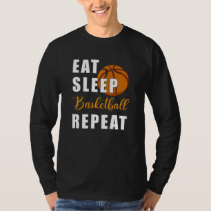 T-shirt Répéter le basketball du sommeil