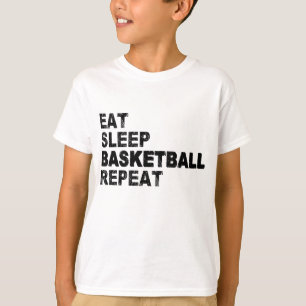 T-shirt Répéter le basketball du sommeil