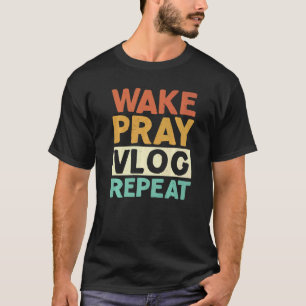 T-shirt Répéter le blog de prière Répéter le contenu des m