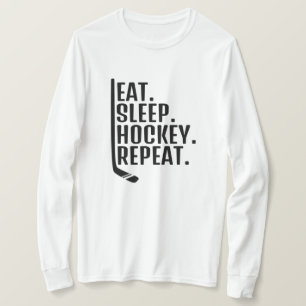 T-shirt Répéter le hockey du sommeil