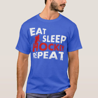T-shirt Répéter le hockey du sommeil