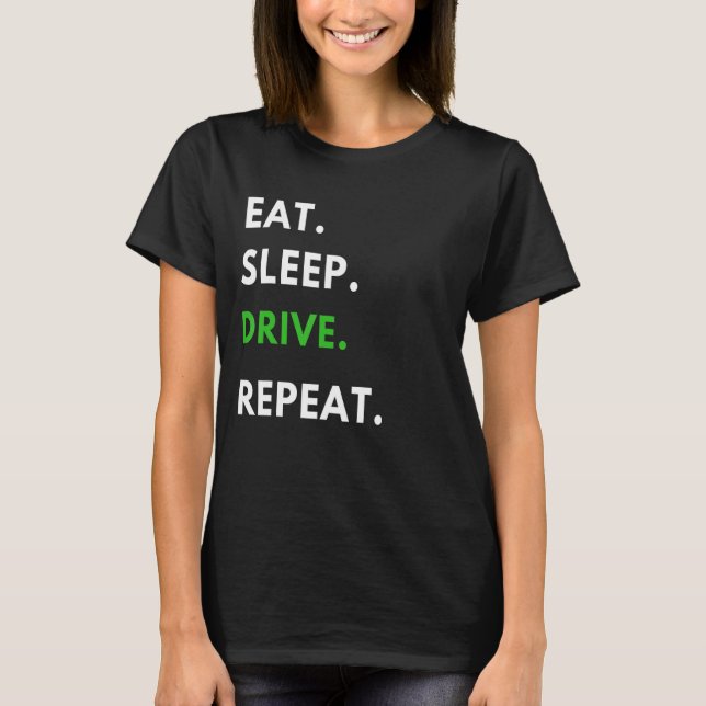 T-shirt Répéter le lecteur de sommeil pour les ventilateur (Devant)