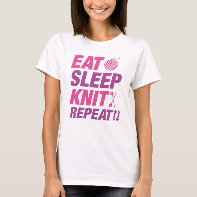 T-shirt Répéter le noeud de sommeil (Devant)