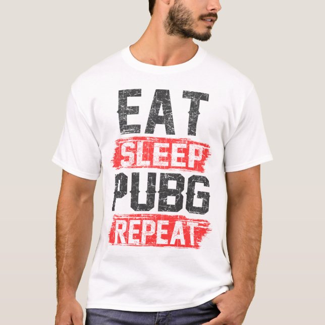 T-shirt répéter le pub de sommeil (Devant)