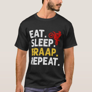 T-shirt Répéter le rabat du sommeil