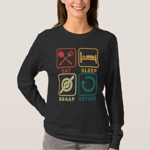 T-shirt Répéter le rabat du sommeil Char à une roue électr