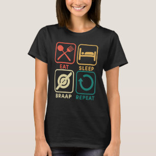 T-shirt Répéter le rabat du sommeil Char à une roue électr