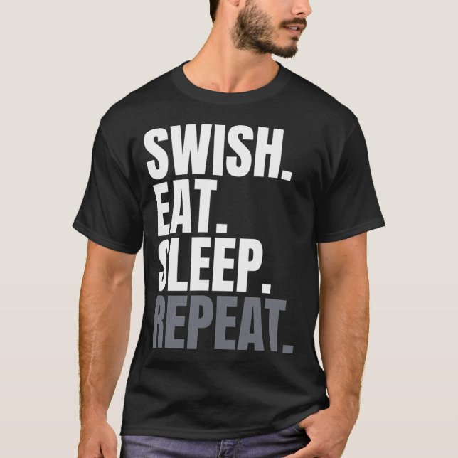 T-shirt Répéter le sommeil de Swish Eat (Devant)