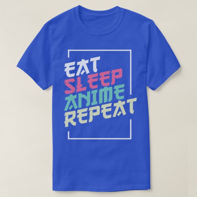 T-shirt Répéter le sommeil du repas (Design devant)