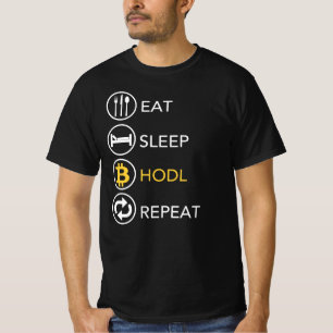 T-shirt Répéter le trou du sommeil - Devise de chiffreme