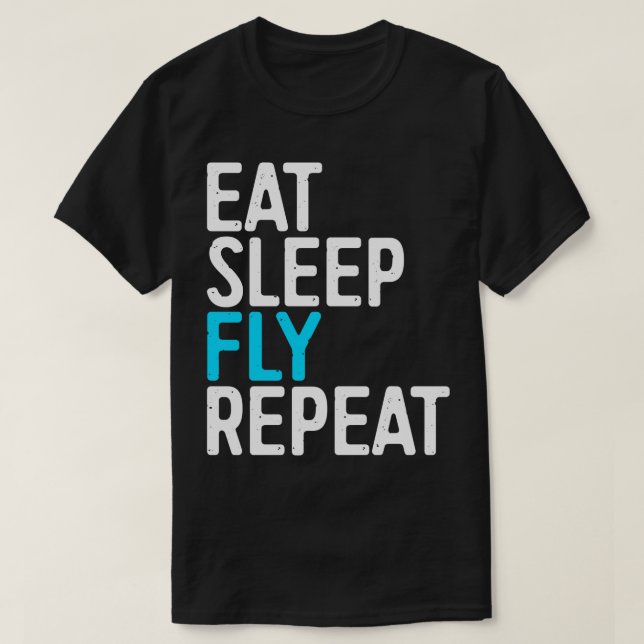 T-shirt Répéter le vol du sommeil (Design devant)