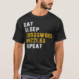T-shirt répéter les mots croisés du sommeil